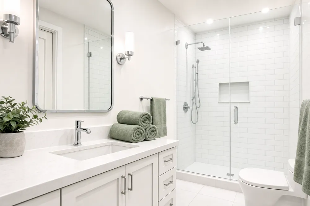 Sparkling clean bathroom